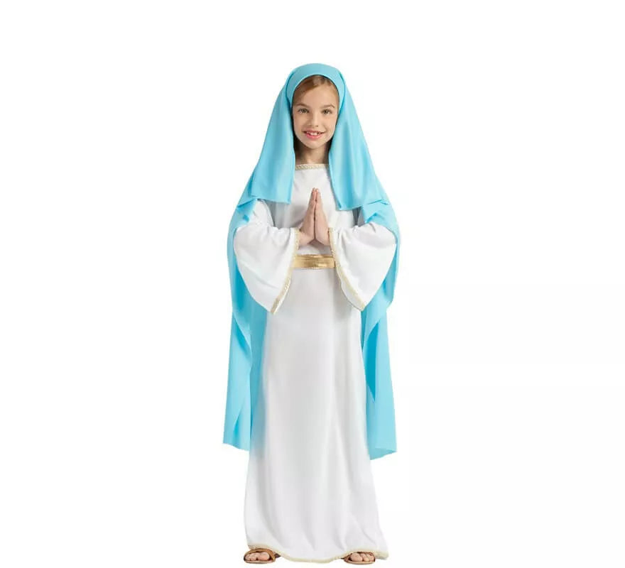 Translation missing: es.Disfraz de Virgen María con Velo para niña