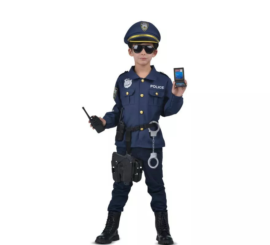 Translation missing: de.Disfraz de Yo Quiero Ser Policía con walkie-talkie para niños