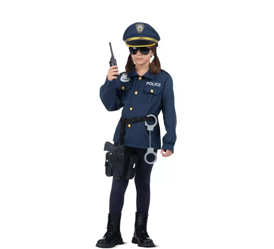 Translation missing: de.Disfraz de Yo Quiero Ser Policía con walkie-talkie para niños