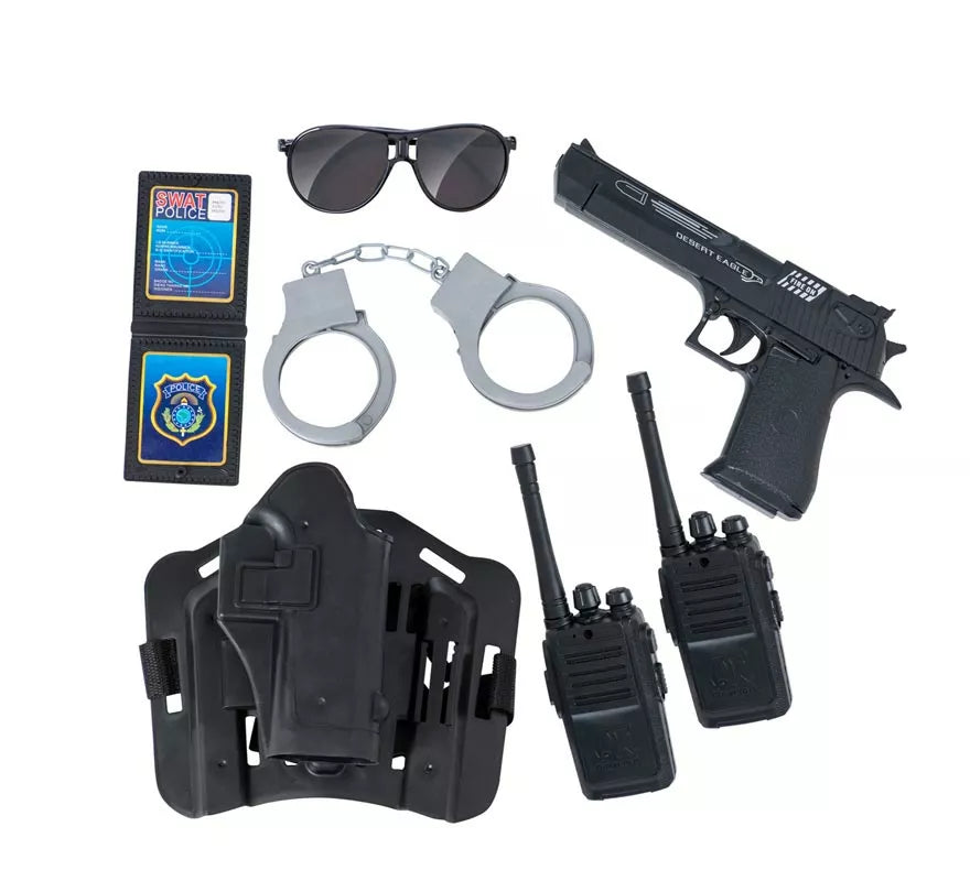 Disfraz de Yo Quiero Ser Policía con walkie-talkie para niños