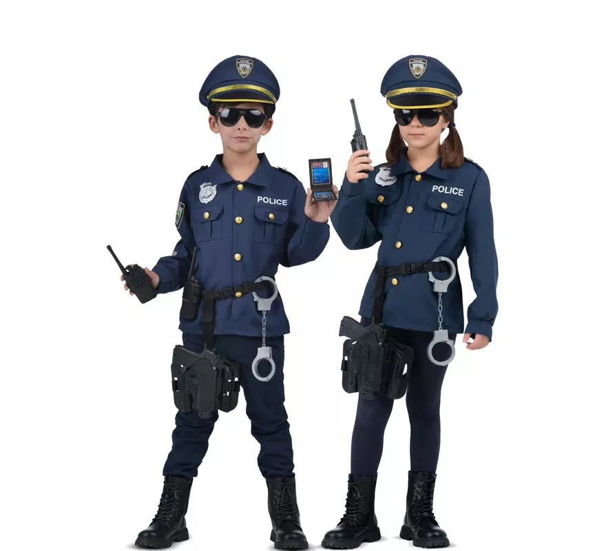 Translation missing: de.Disfraz de Yo Quiero Ser Policía con walkie-talkie para niños
