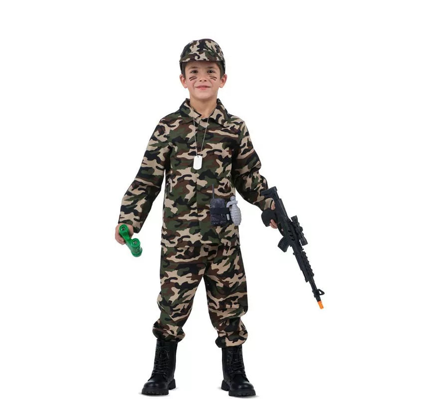 Translation missing: de.Disfraz de Yo Quiero Ser Soldado con walkie-talkie para niños