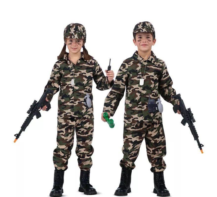 Translation missing: de.Disfraz de Yo Quiero Ser Soldado con walkie-talkie para niños