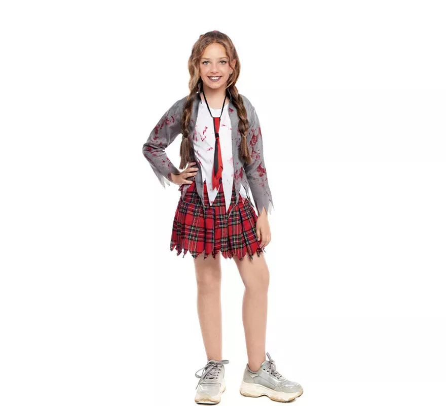 Translation missing: de.Disfraz de Zombie Colegiala para niña