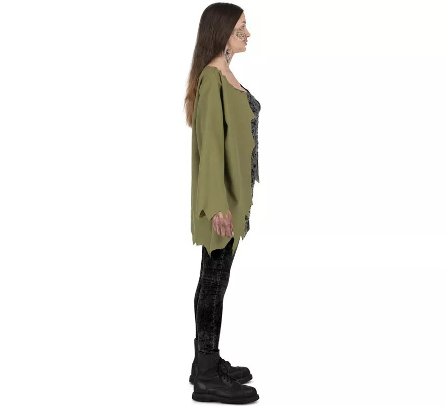 Translation missing: de.Disfraz de Zombie verde infectado para hombre
