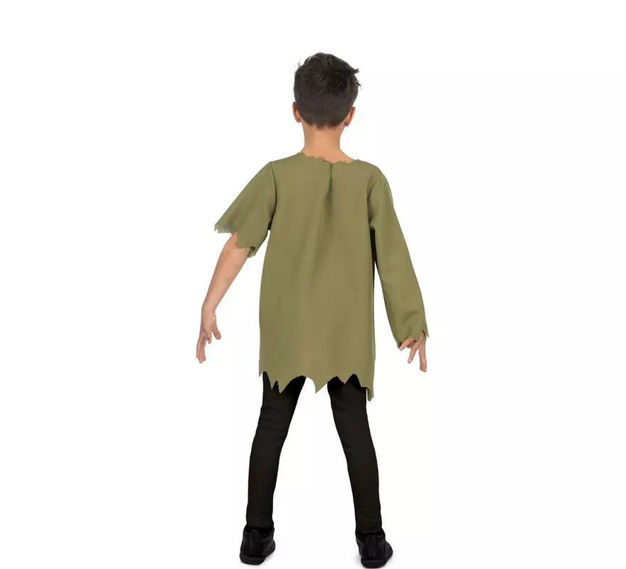 Translation missing: de.Disfraz de Zombie verde infectado para niño