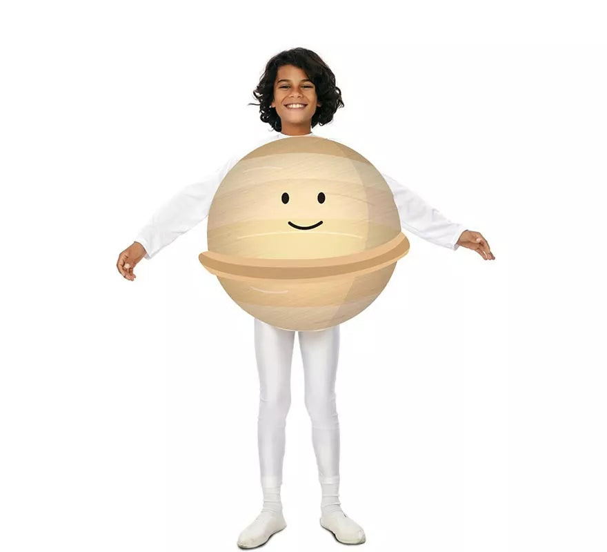 Translation missing: de.Disfraz del Planeta Júpiter Sonriente beige para niño