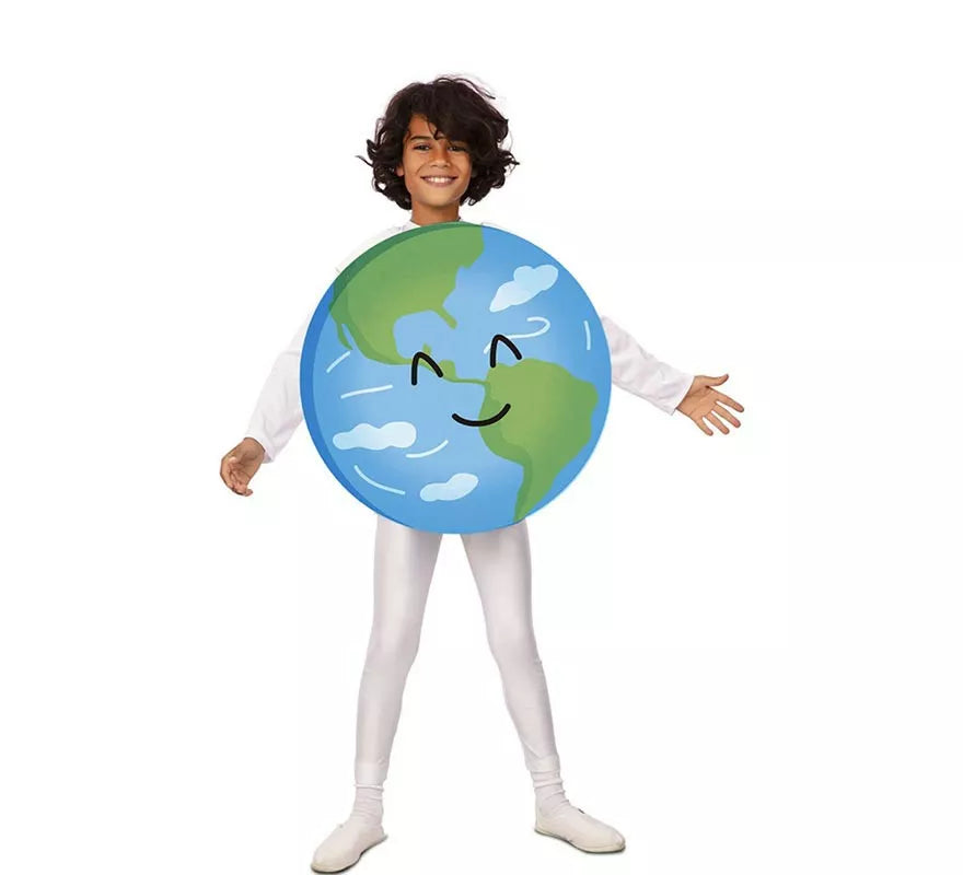 Translation missing: de.Disfraz del Planeta Tierra Sonriente para niño