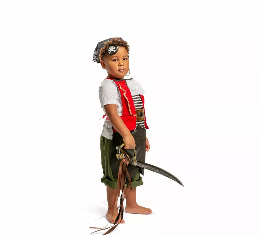 Kit o disfraz Wild Pirate para niño