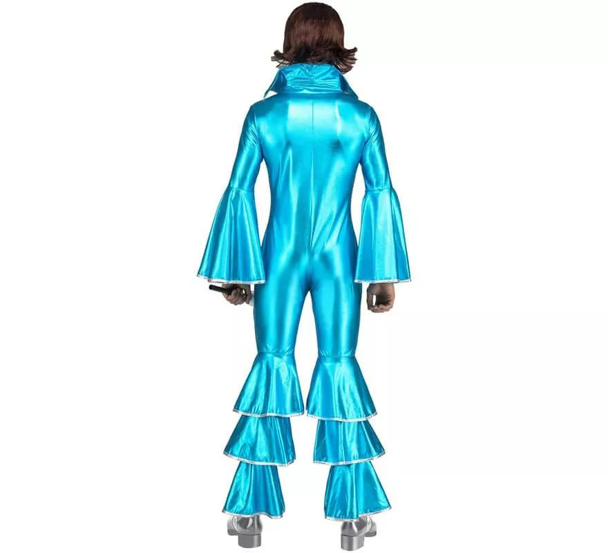 Translation missing: de.Disfraz Disco Azul Turquesa para hombre