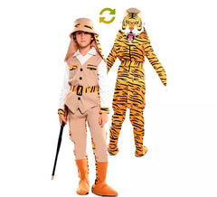 Double Hunter und Tiger Kostüm für Kinder