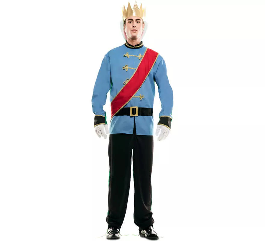 Translation missing: de.Disfraz Doble de Príncipe Azul y Rana para hombre