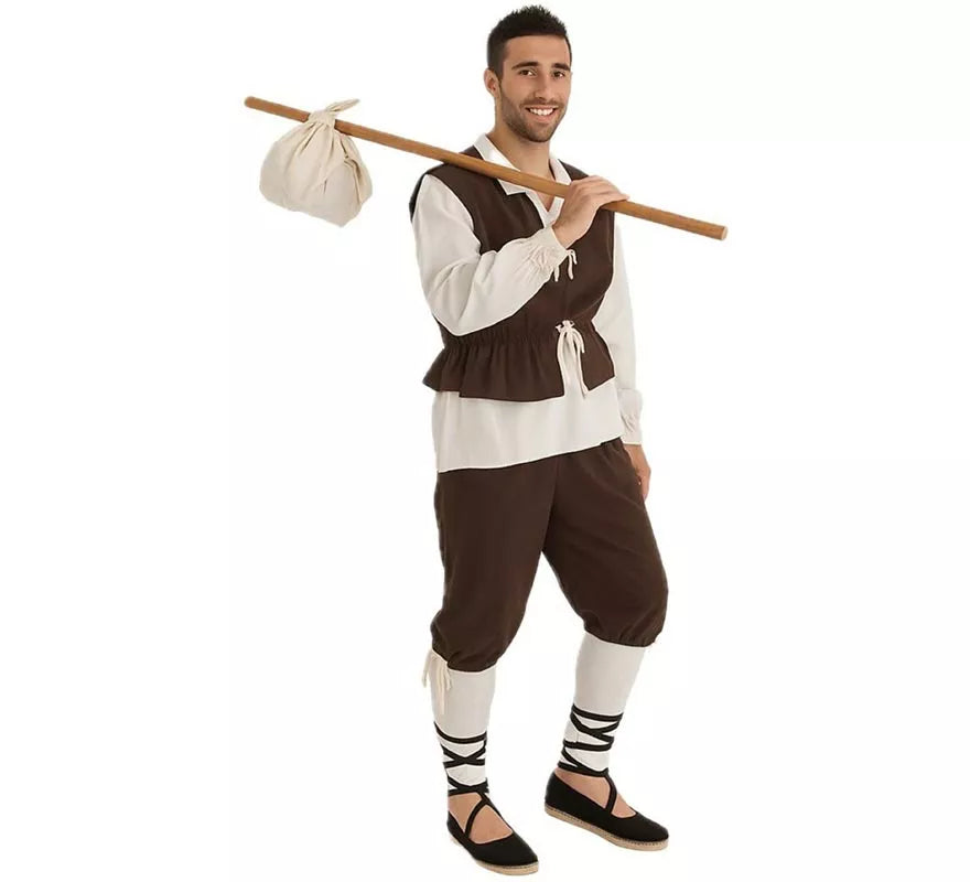 Translation missing: de.Disfraz Escudero o Campesino Medieval para hombre