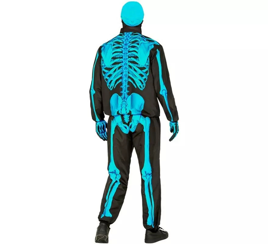 Translation missing: de.Disfraz Express de Esqueleto Fluorescente para hombre