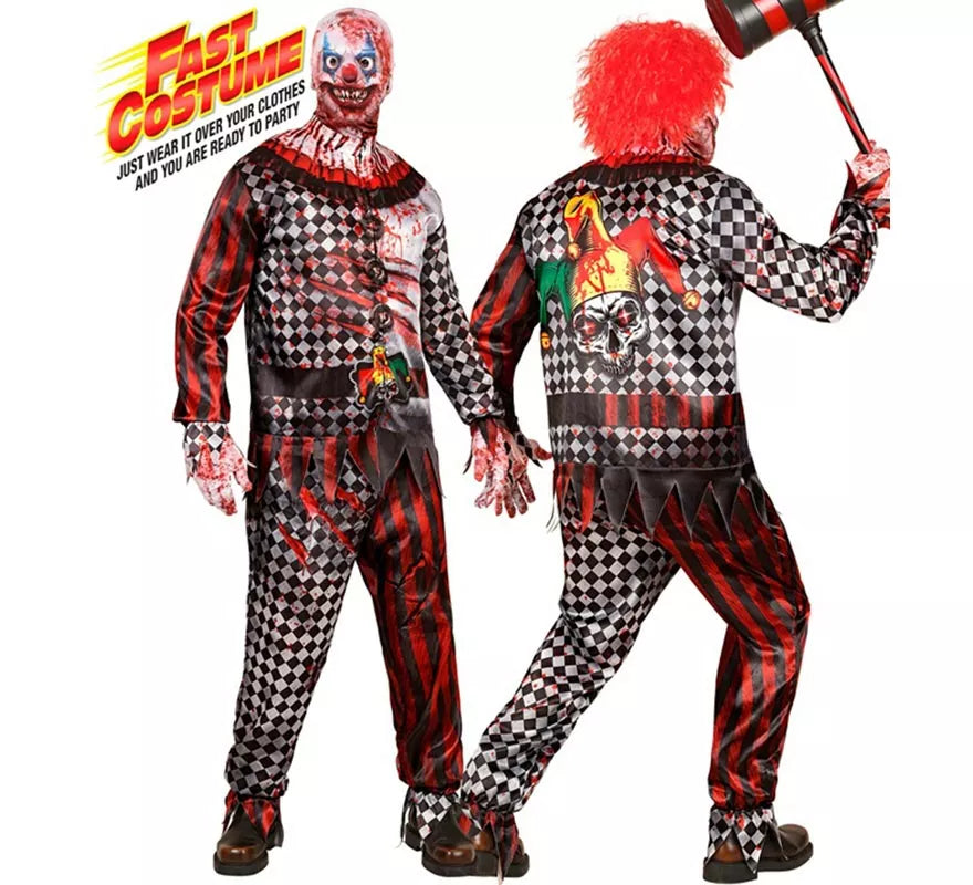 Translation missing: de.Disfraz Express de Payaso Malvado para hombre