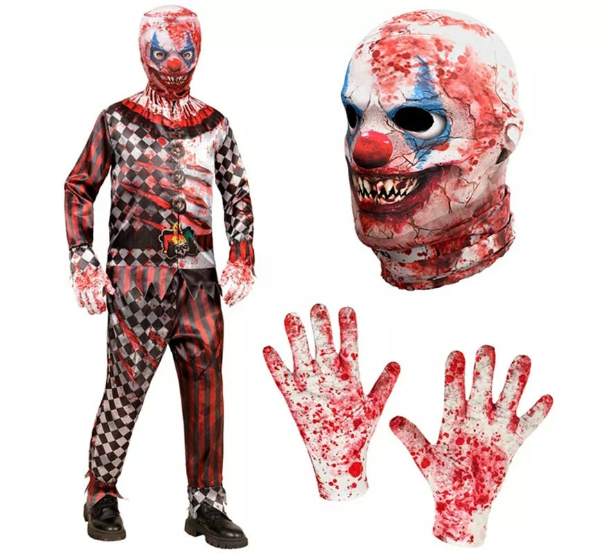 Disfraz Express de Payaso Malvado para niño