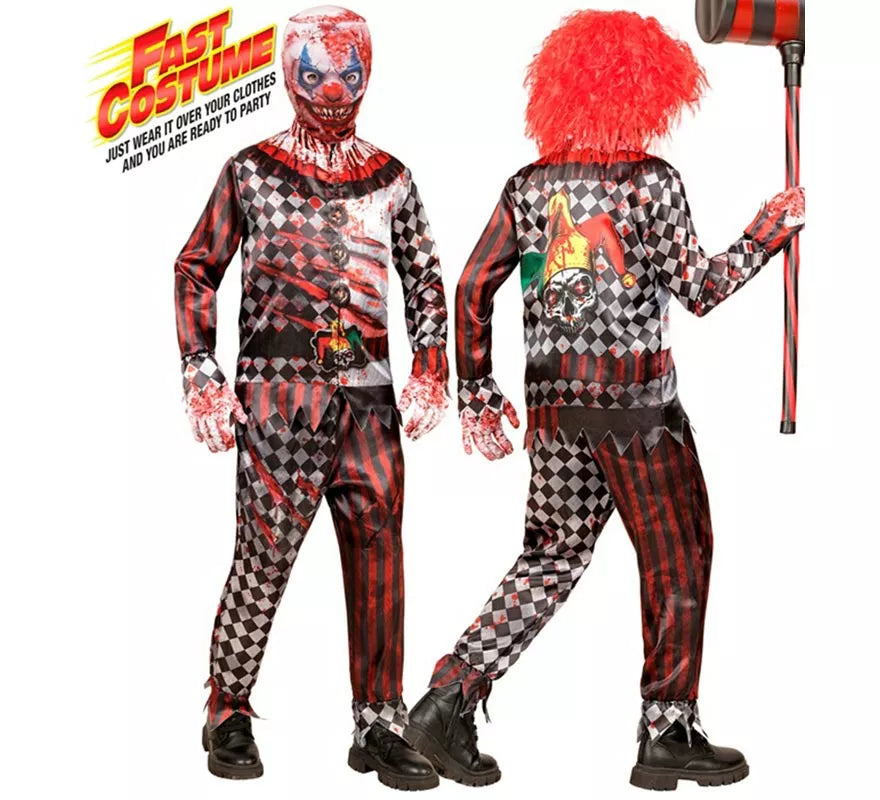 Translation missing: de.Disfraz Express de Payaso Malvado para niño