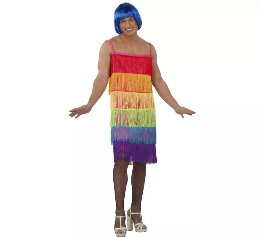 Translation missing: de.Disfraz Flapper con Flecos Orgullo LGBT para hombre