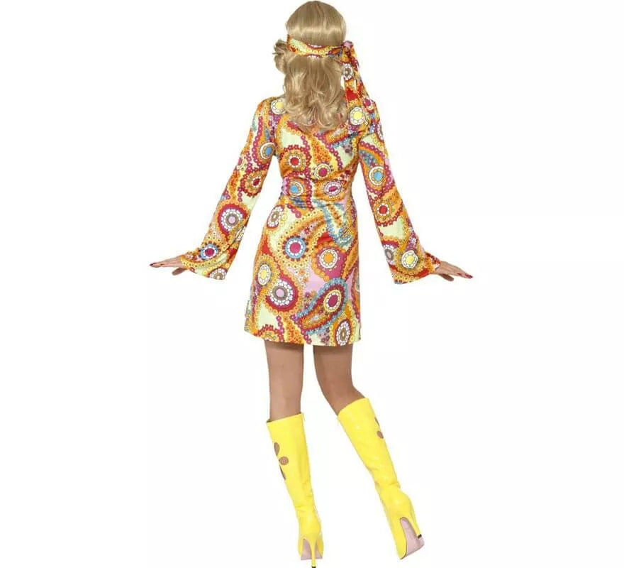 Translation missing: de.Disfraz Hippy Multicolor para Mujer