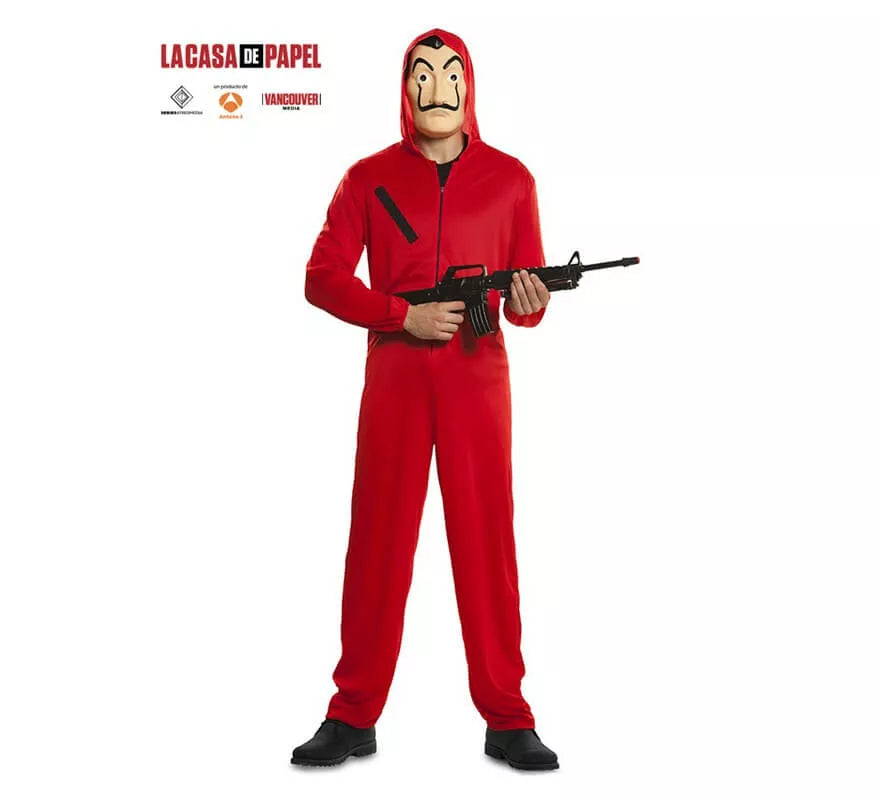 Translation missing: de.Disfraz La casa de Papel con máscara para adultos
