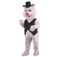 Elegantes Schweinchen Maskottchen Kostüm für Erwachsene