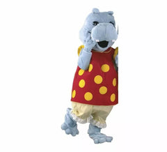 Maskottchenkostüm Herr und Frau Hippo für Erwachsene