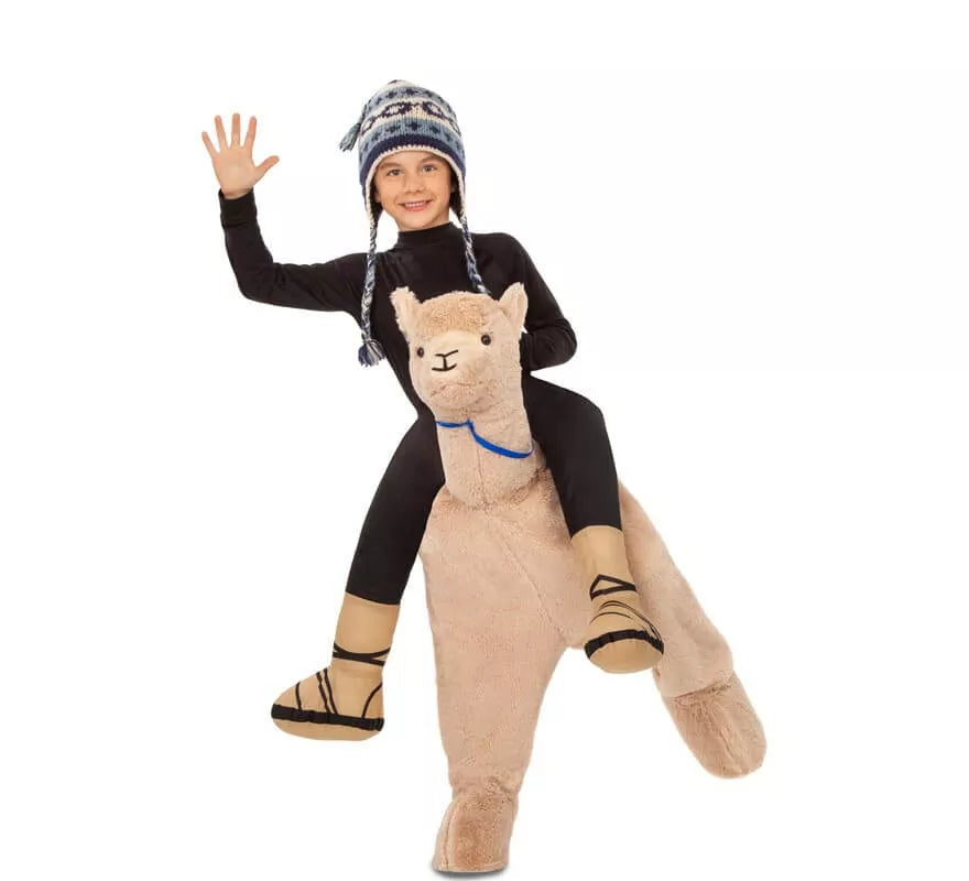 Translation missing: de.Disfraz montando a Llama para niños