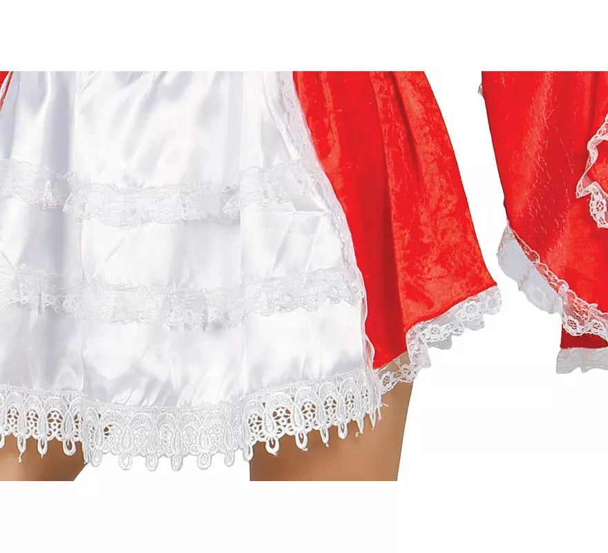 Translation missing: de.Disfraz Mosquetera Roja con Flor de Lis para Mujer