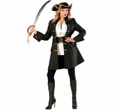 Piratenkapitän Kostüm oder Mantel für Damen