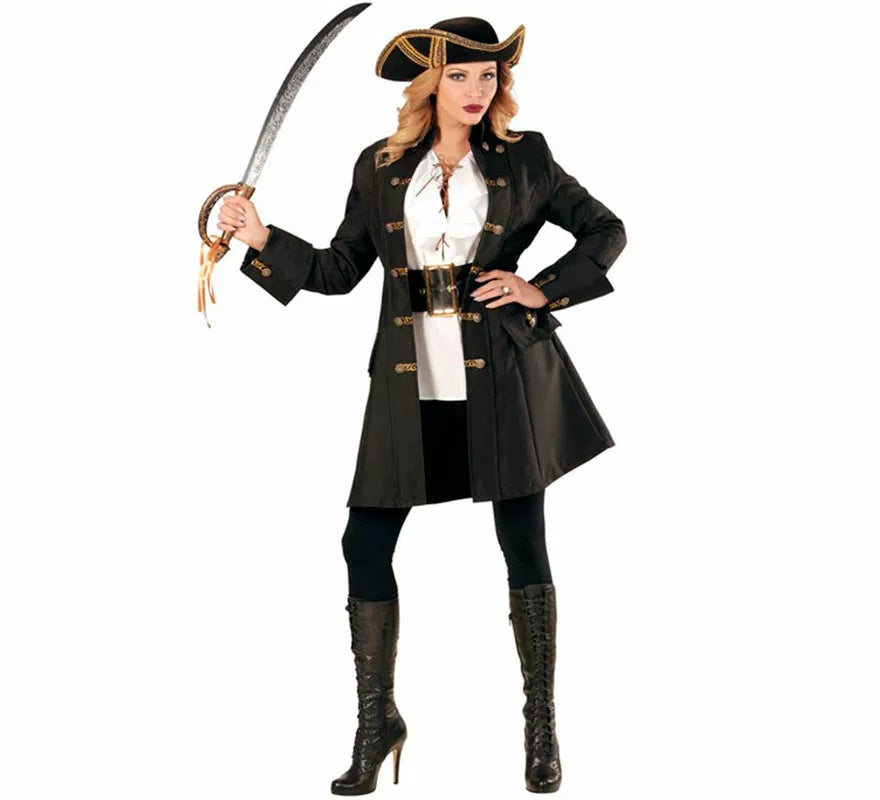Translation missing: de.Disfraz o Abrigo de Capitana Pirata para mujer