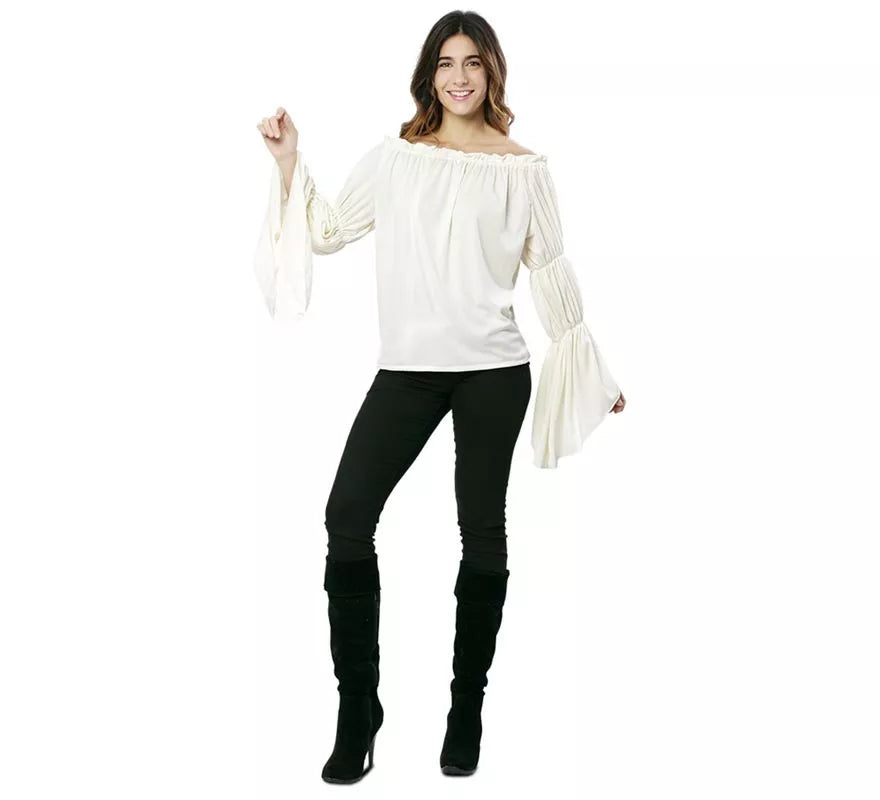 Disfraz o Blusa Medieval para mujer
