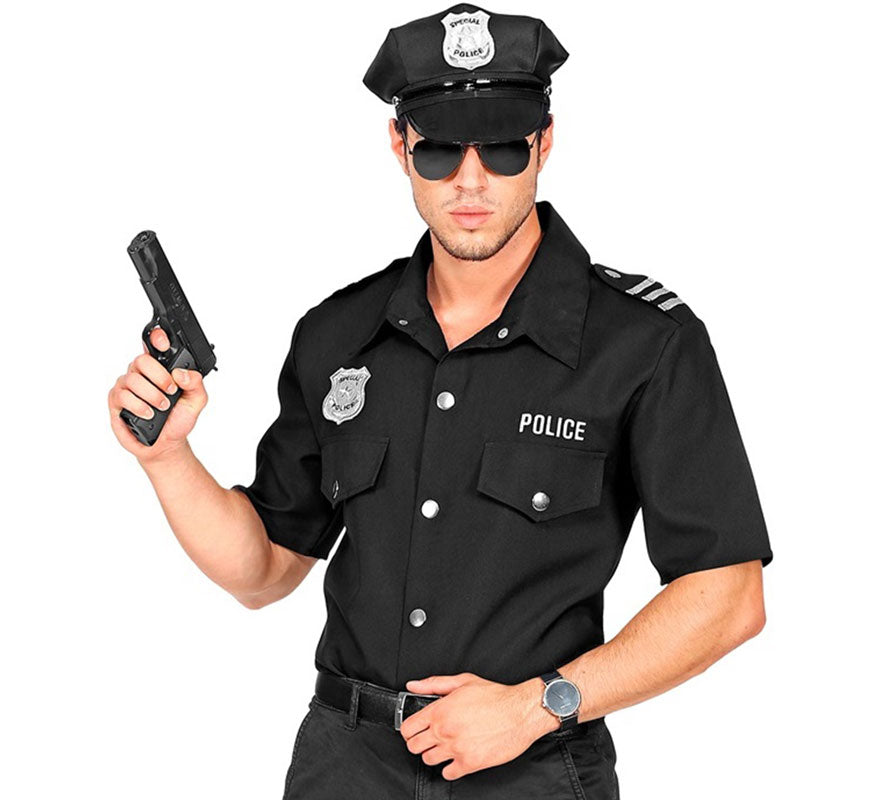 Translation missing: de.Disfraz o Camisa de Oficial de Policía para hombre
