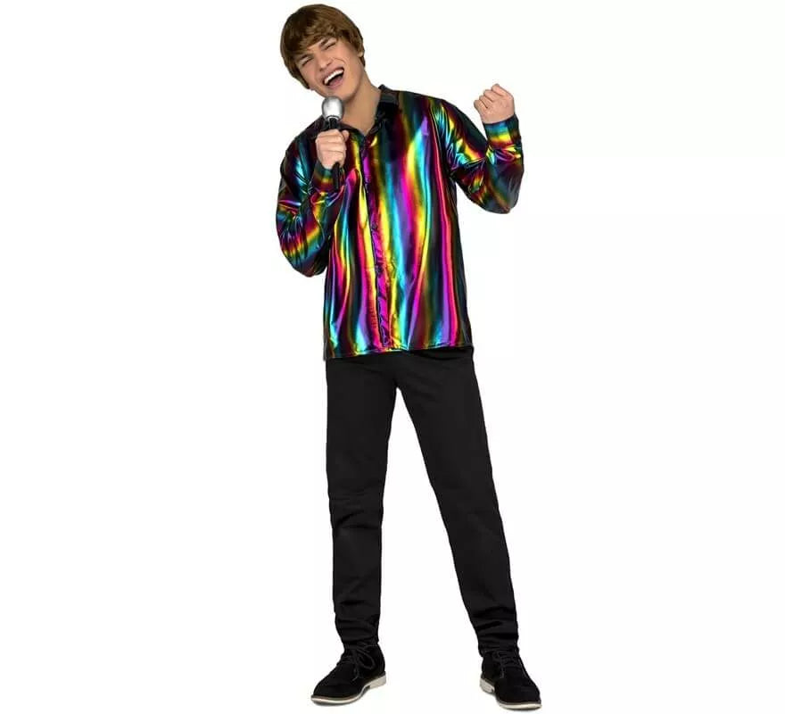 Translation missing: de.Disfraz o Camisa Disco multicolor para hombre