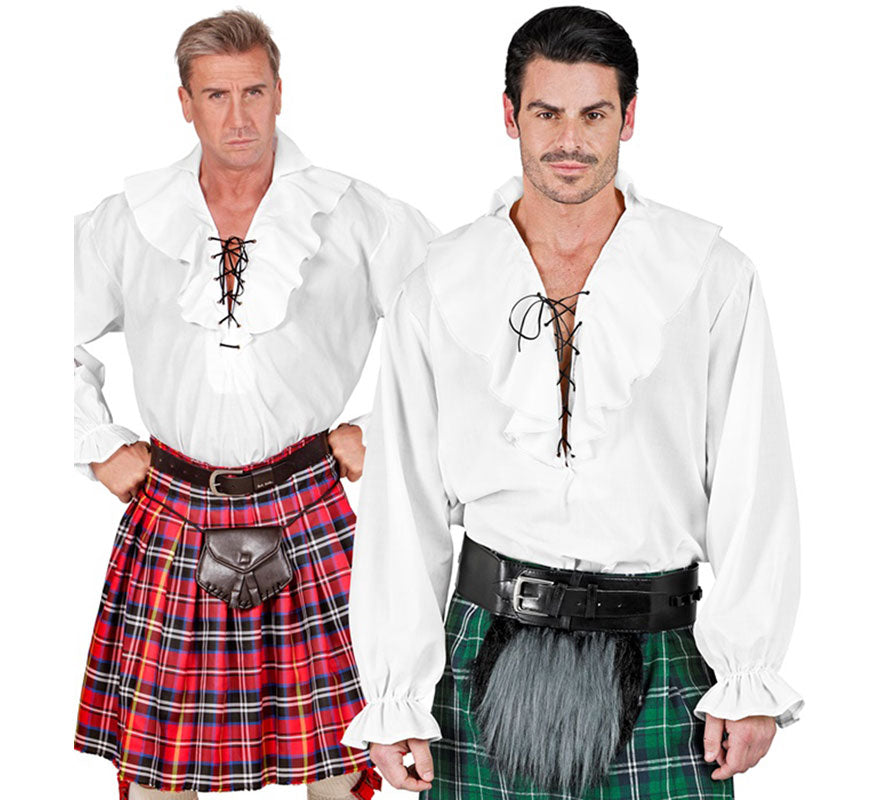 Translation missing: de.Disfraz o Camisa Pirata blanca para hombre