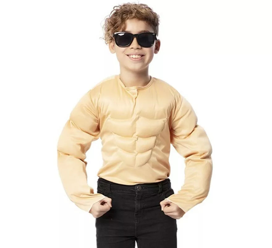 Translation missing: de.Disfraz o Camiseta con Músculos de Forzudo para niño
