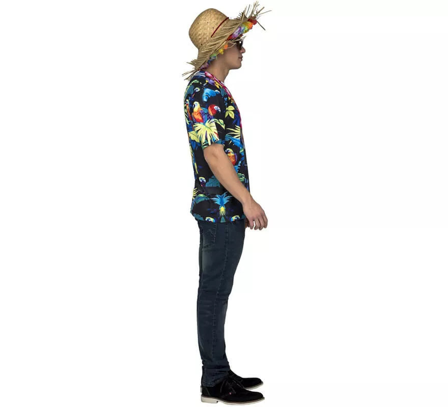 Camiseta disfraz de Hawaiano para hombre
