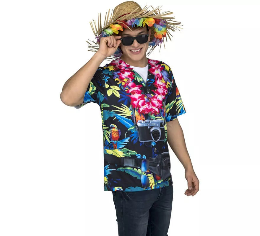 Translation missing: de.Camiseta disfraz de Hawaiano para hombre
