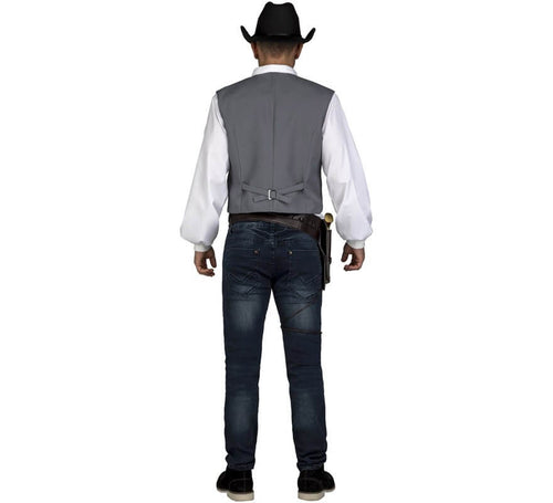 Chaleco Gris de Vaquero para hombre