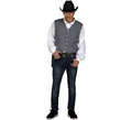 Chaleco Gris de Vaquero para hombre