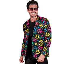 Neonfarbene Ghosts-Jacke für Herren