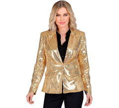 Damen-Partyjacke mit goldenen Pailletten