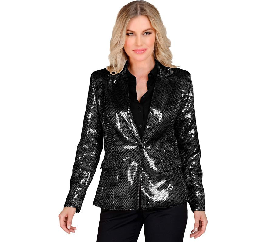 Translation missing: de.Chaqueta de Fiesta negro con lentejuelas para mujer