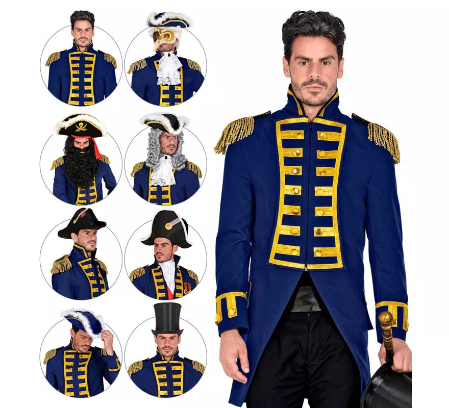 Translation missing: de.Disfraz o Chaqueta de Frac Blue Parade para hombre