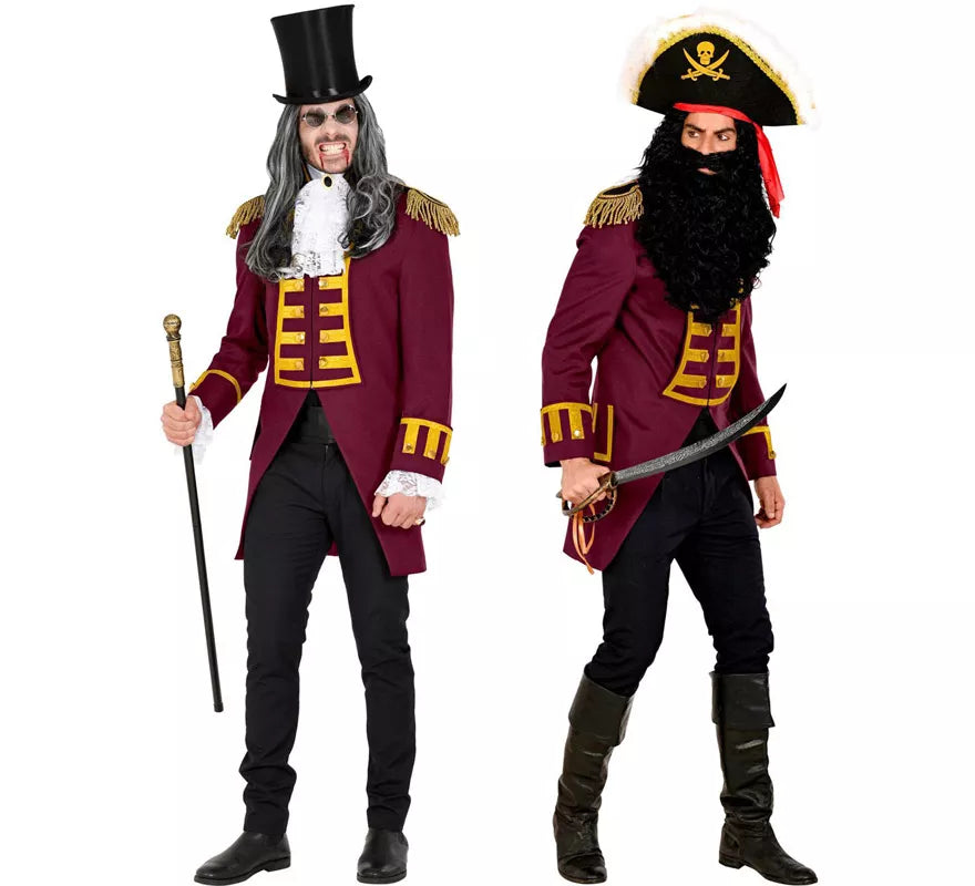 Translation missing: de.Disfraz o Chaqueta de Frac Burgundy Desfile para hombre