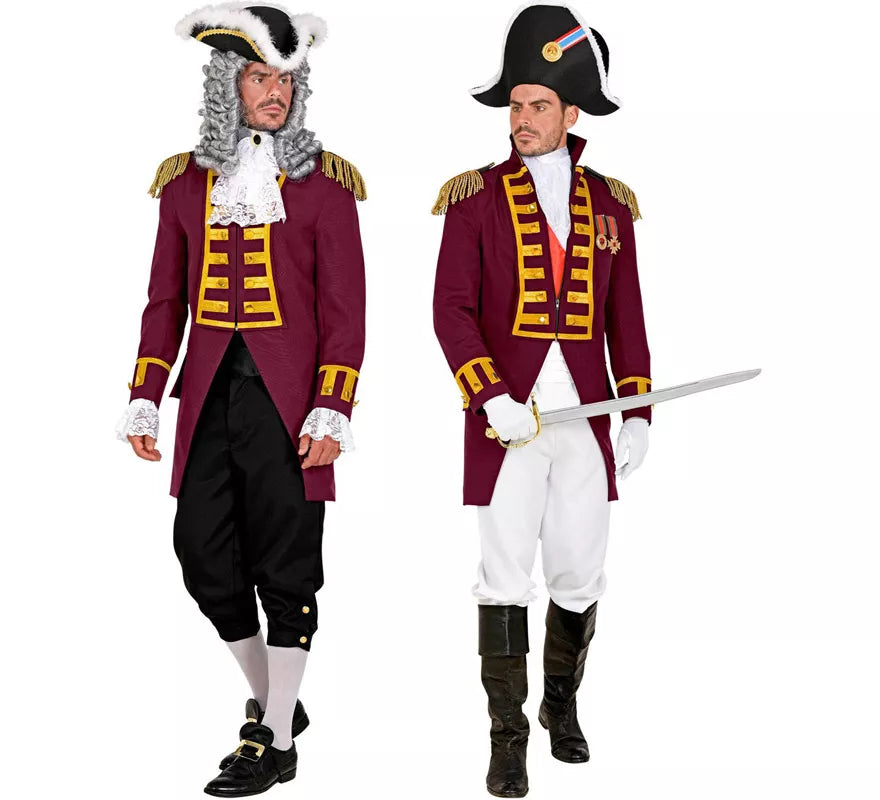 Translation missing: de.Disfraz o Chaqueta de Frac Burgundy Desfile para hombre