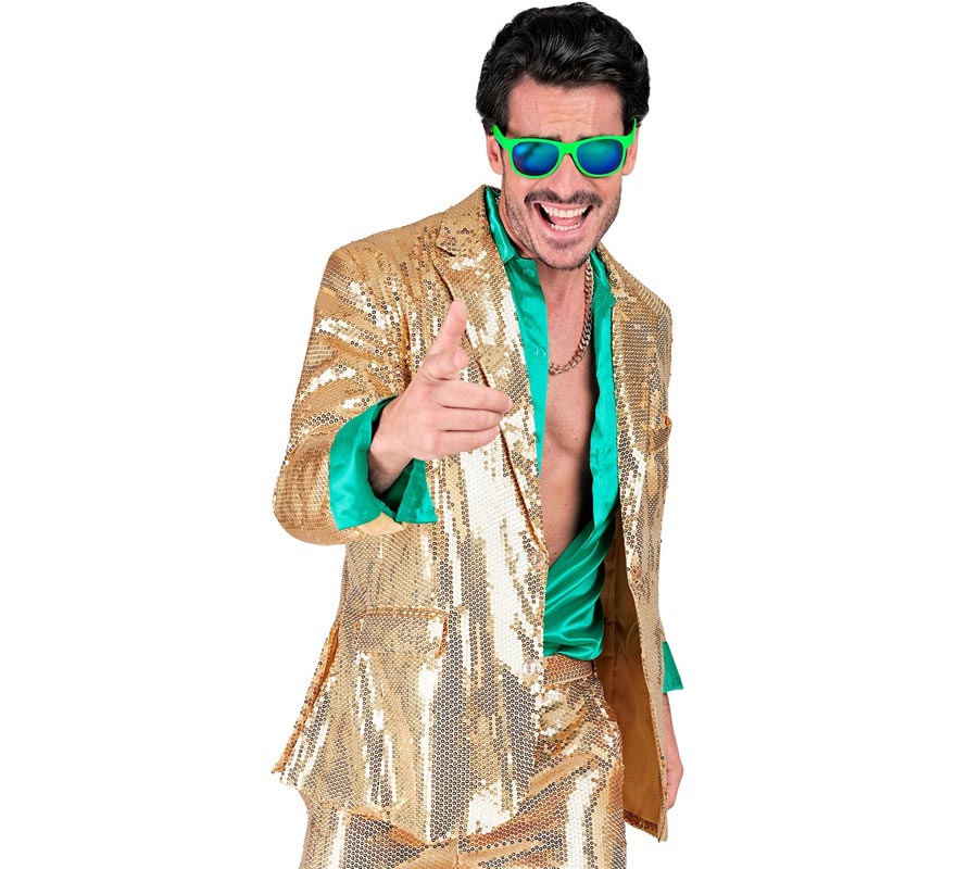 Translation missing: de.Chaqueta de Moda Disco dorada para hombre