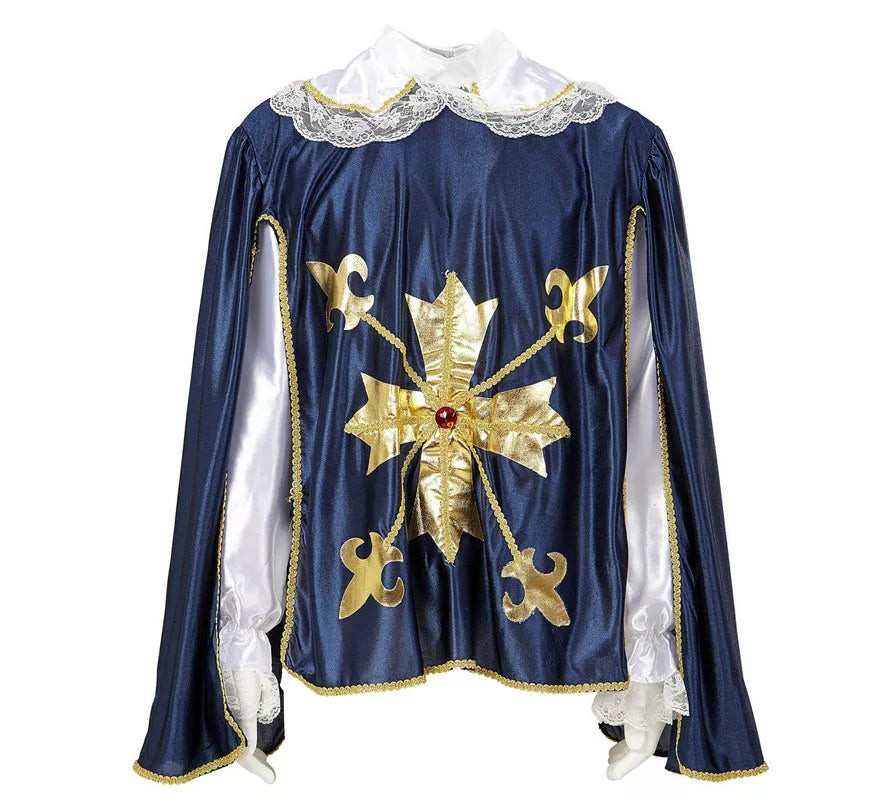 Translation missing: de.Disfraz o Chaqueta de Mosquetero Azul para hombre