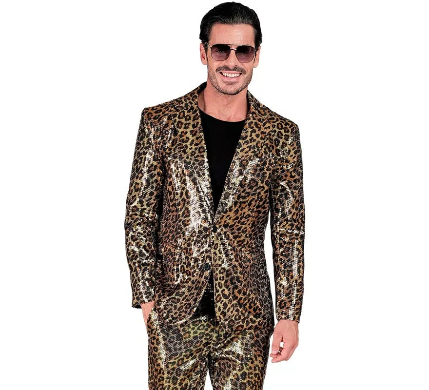 Translation missing: de.Disfraz o Chaqueta Fiesta animal print leopardo clásico para hombre