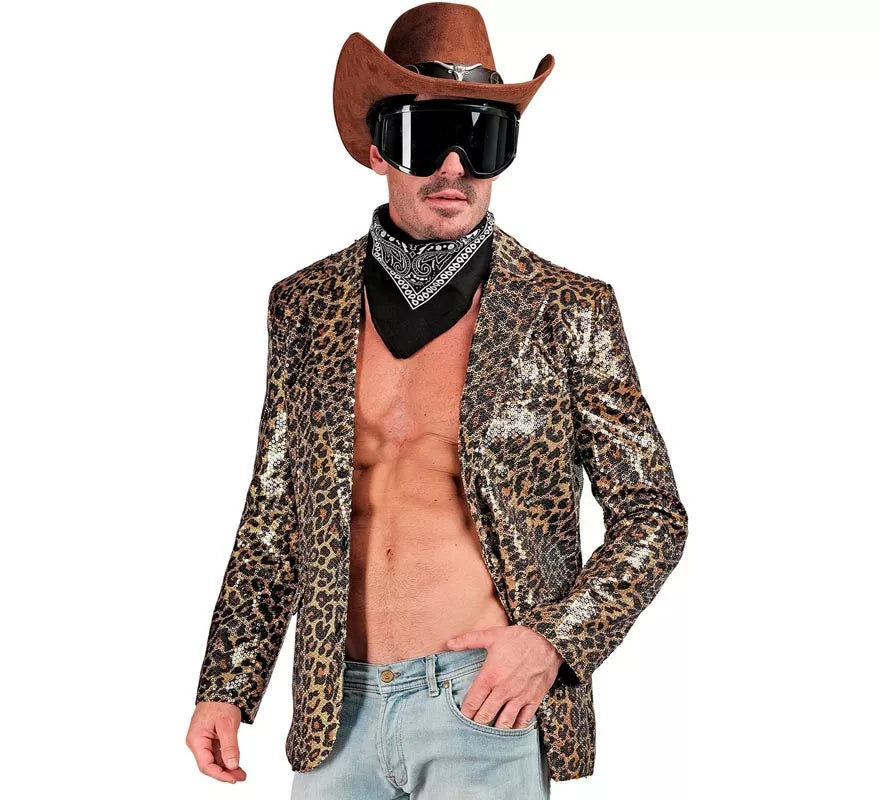 Translation missing: de.Disfraz o Chaqueta Fiesta animal print leopardo clásico para hombre