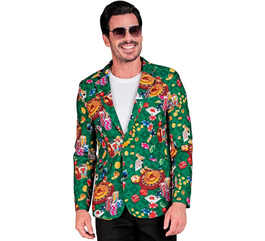 Translation missing: de.Chaqueta Fiesta Casino verde para hombre